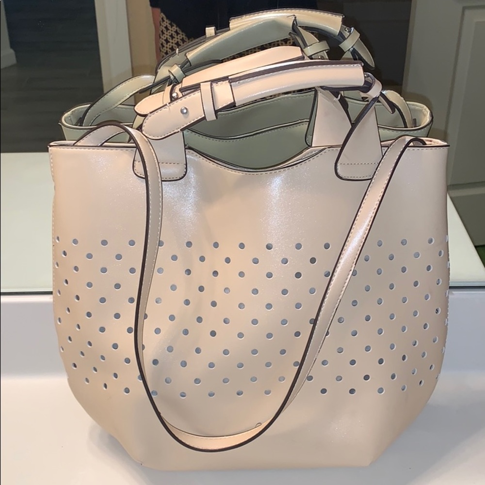 Bueno beige purse